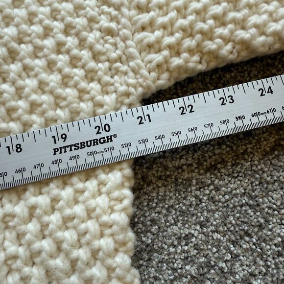 VINTAGE ECUADOR HAND KNIT WOOL SWEATER CARDIGAN FULL ZIP - Picture 5 of 6